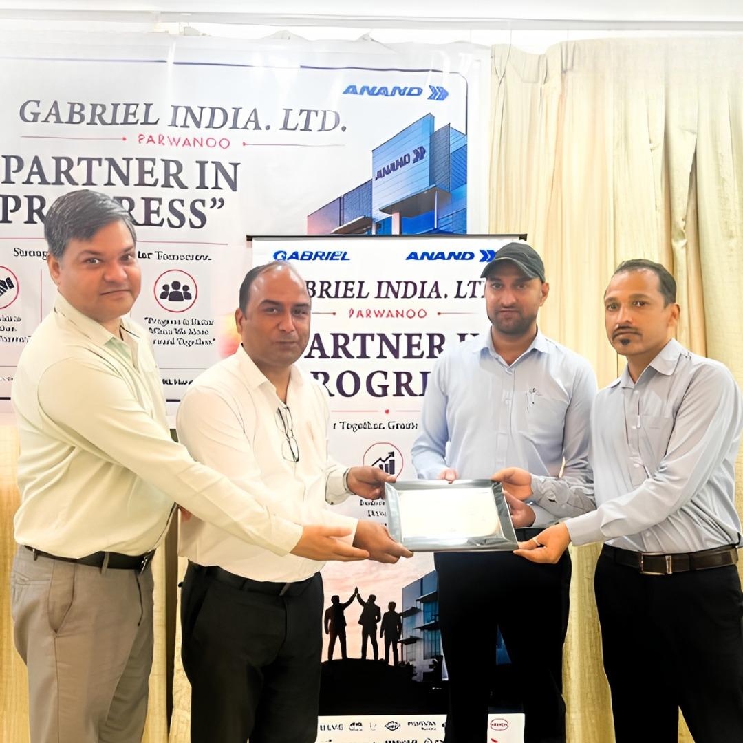 Recognised by Gabriel India Limited, Parwanoo for our 'Logistics and Service partnership'